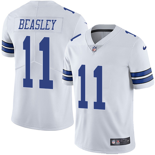 Nike Cowboys #11 Cole Beasley White Men's Stitched NFL Vapor Untouchable Limited Jersey - Click Image to Close
